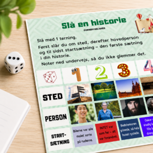 Slå en historie – terningespil til kreativ skrivning