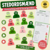 Stedordsmænd – farverigt undervisningsmateriale med 42 stedordsbrikker til dansk. Sjov grammatikleg, hvor eleverne træner personlige stedord, ejestedord og tilbagevisende stedord gennem leg og aktiviteter.