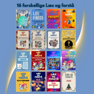 Læs og forstå – alle 16 udgaver samlet. Læseforståelsesmaterialer til mellemtrin og udskoling med aktuelle tekster og opgaver.