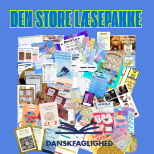 Stor læsepakke til dansk med kreative læseaktiviteter, boganmeldelser, læselog, læsespil, analyseark og undervisningsmaterialer til indskoling, mellemtrin og udskoling. Klar til print og brug.