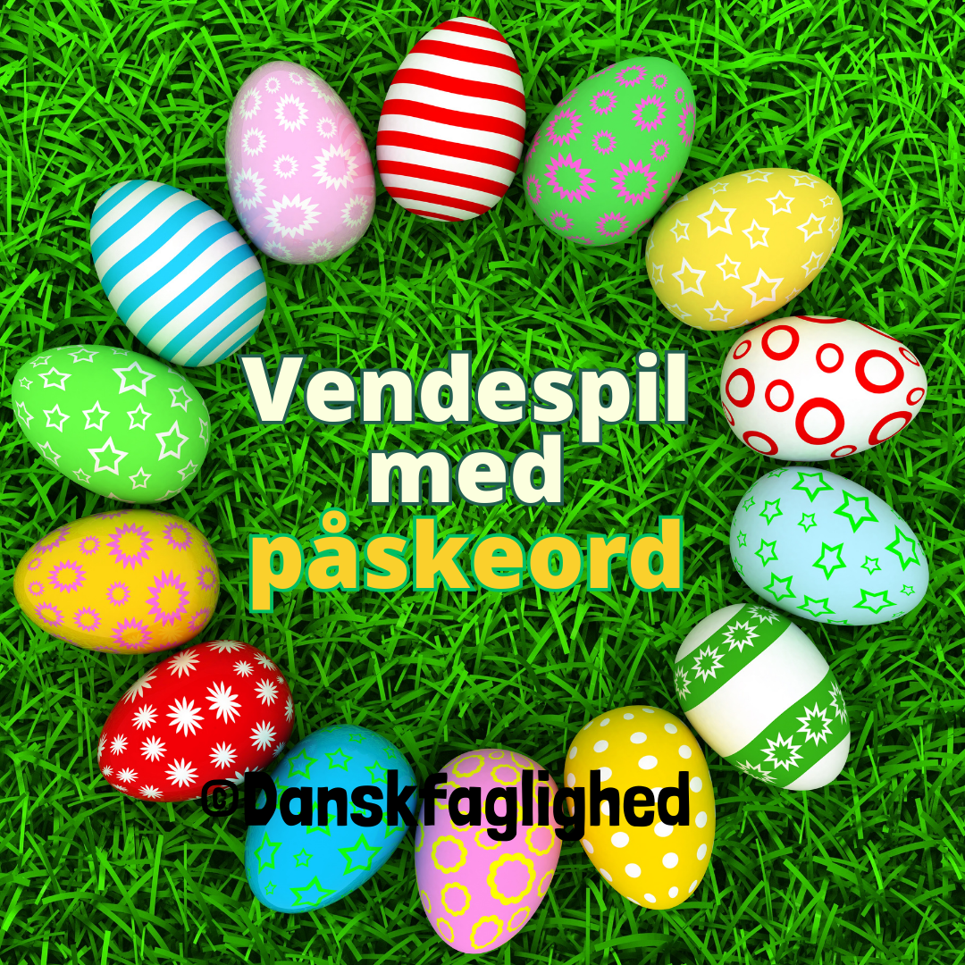 Påskeopgave til dansk – vendespil med påskeord (indskoling) - Billede 2