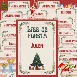 Læs og forstå – Julen ? Fem ark med læsning og tilhørende spørgsmål