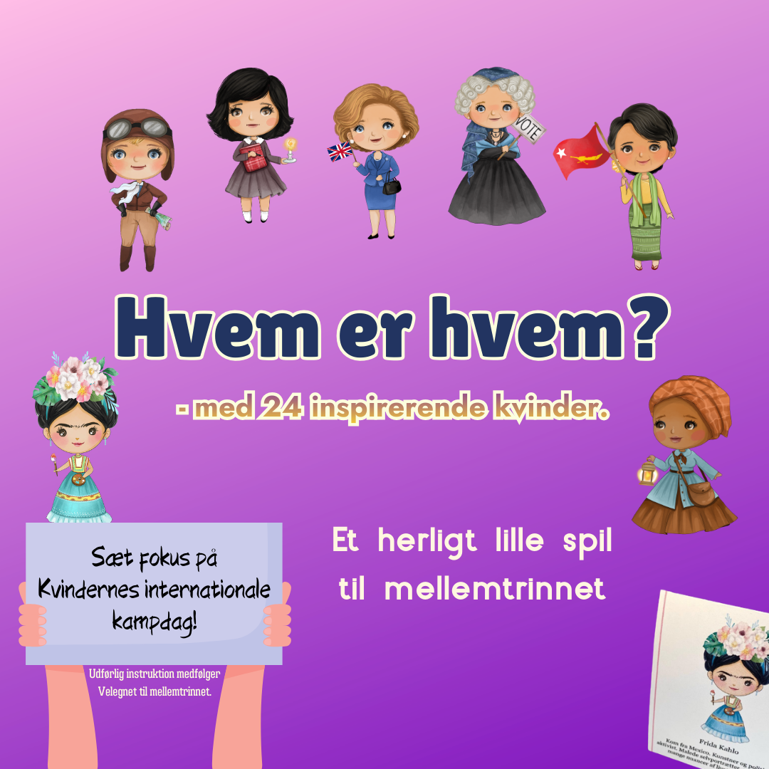Hvem er hvem? – stærke kvinder (spil med 24 inspirerende kvinder)