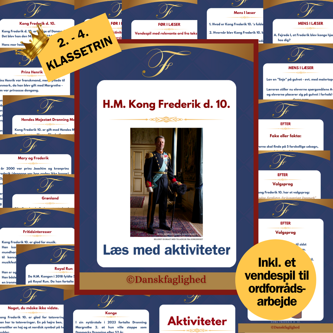 Læs med aktiviteter - Kong Frederik d. 10.