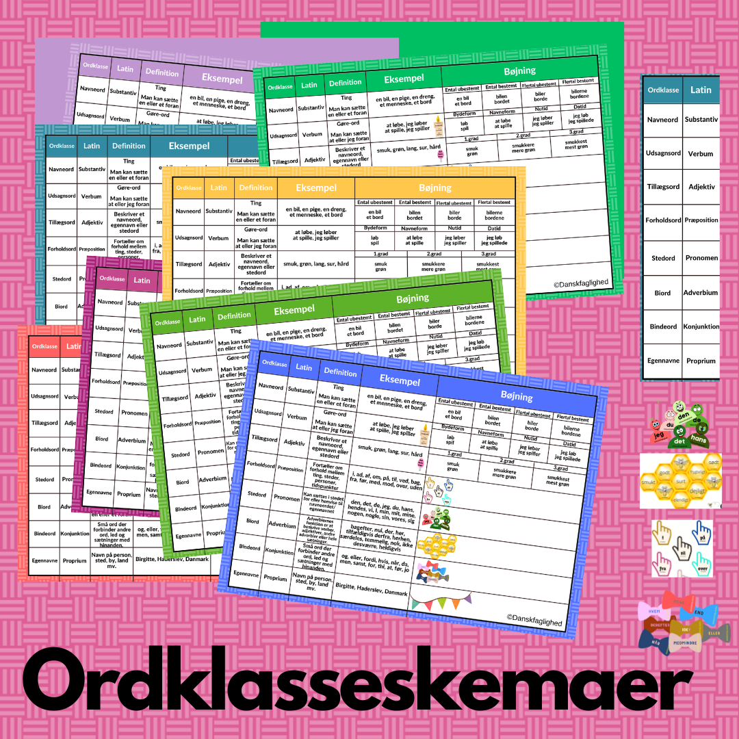 Ordklasseskemaer
