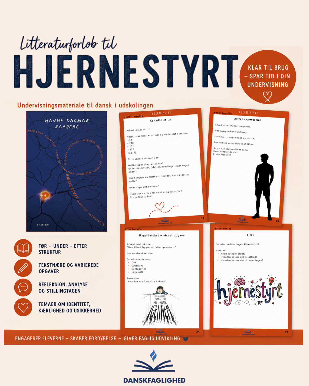 Hjernestyrt - litteraturforløb til udskolingen