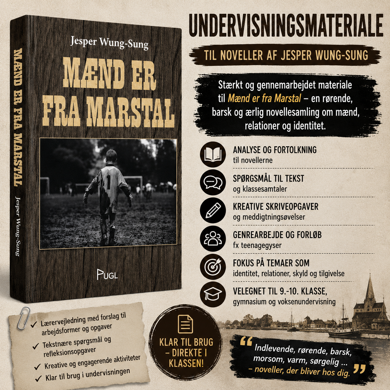 Undervisningsmateriale til Mænd er fra Marstal af Jesper Wung-Sung