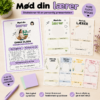 Mød din lærer-skabeloner til skolestart med plads til billede, funfacts, favoritter og personlige oplysninger