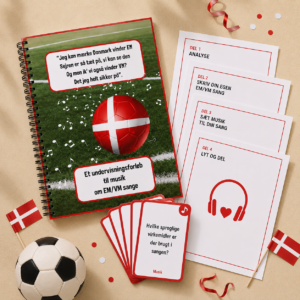 Musikforløb om EM- og VM-sange med analysekort, musikopgaver og fodboldtema til mellemtrin og udskoling
