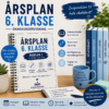 Gratis årsplan i dansk til 6. klasse med månedlig planlægning, litteraturforløb, grammatik, skriftlighed og faglige mål for hele skoleåret.