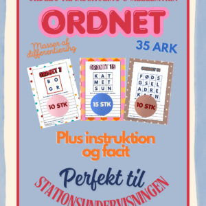 Ordnet – 35 ordgitre til indskoling og mellemtrin