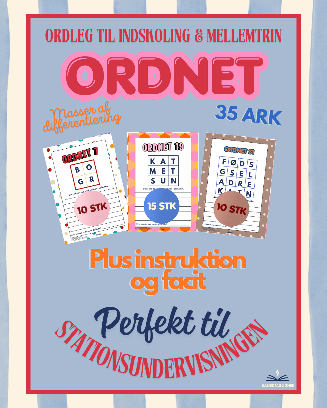 Ordnet – 35 ordgitre til indskoling og mellemtrin