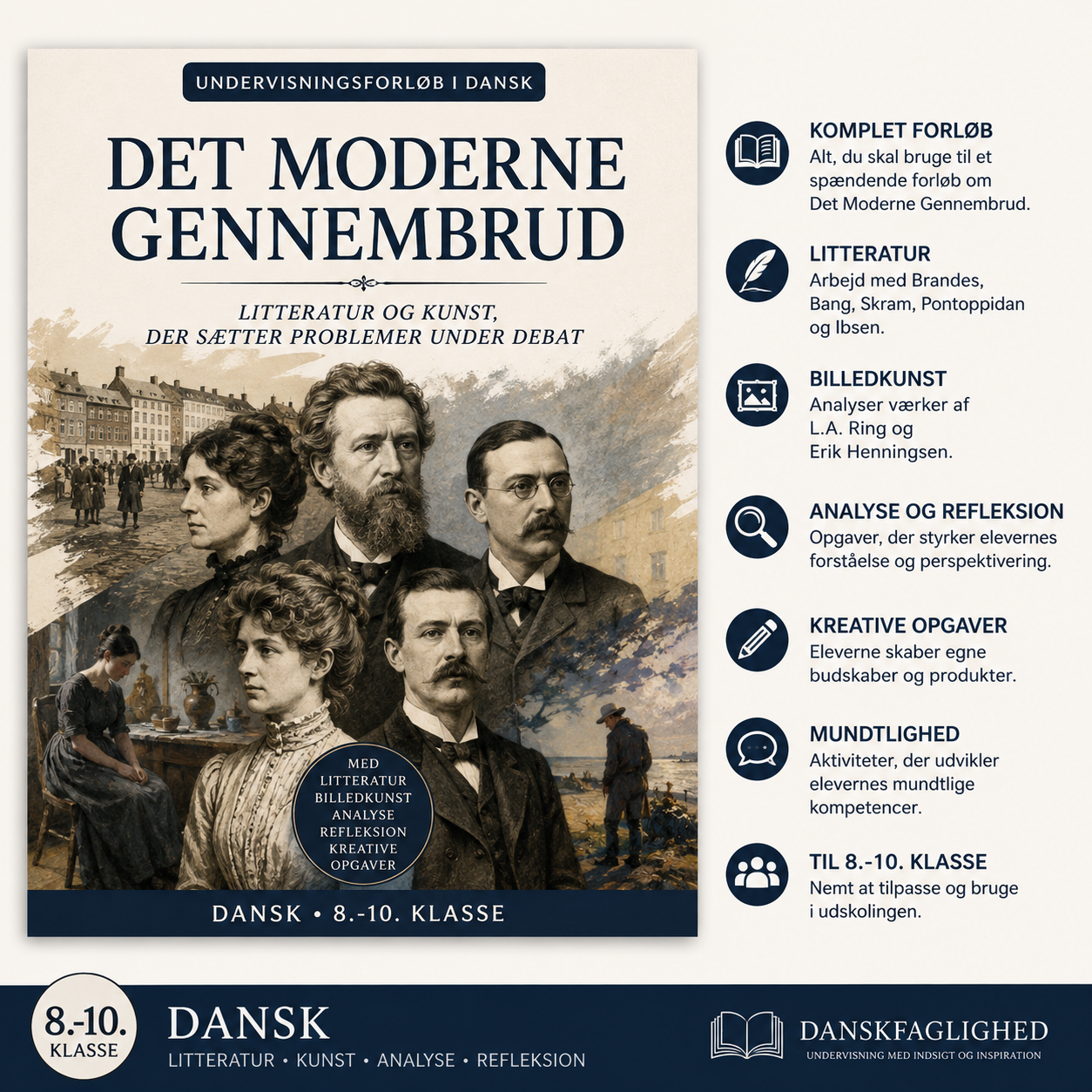 Undervisningsforløb om Det Moderne Gennembrud til 8.-10. klasse