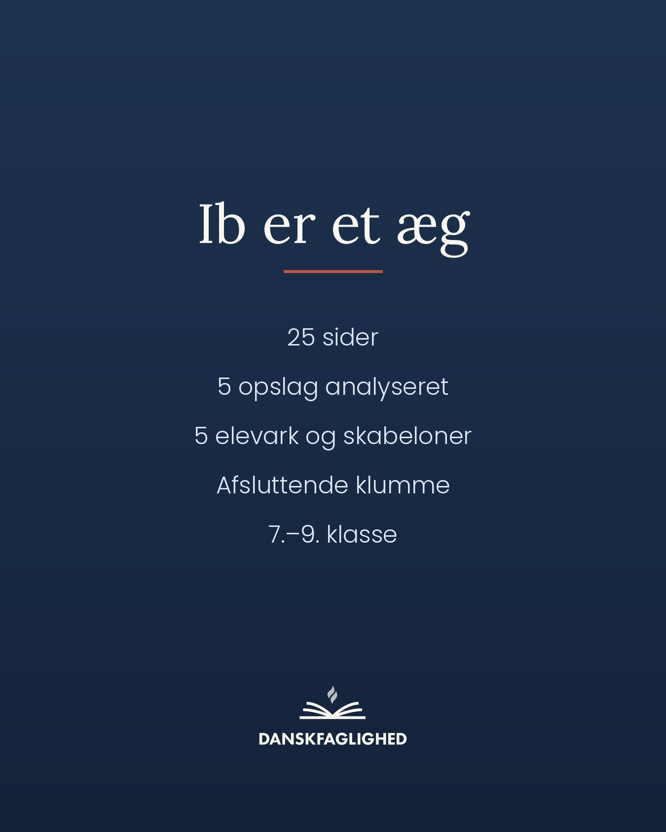 Ib er et æg – litteraturforløb til udskolingen - Billede 3