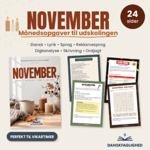 November – månedsopgaver til udskolingen