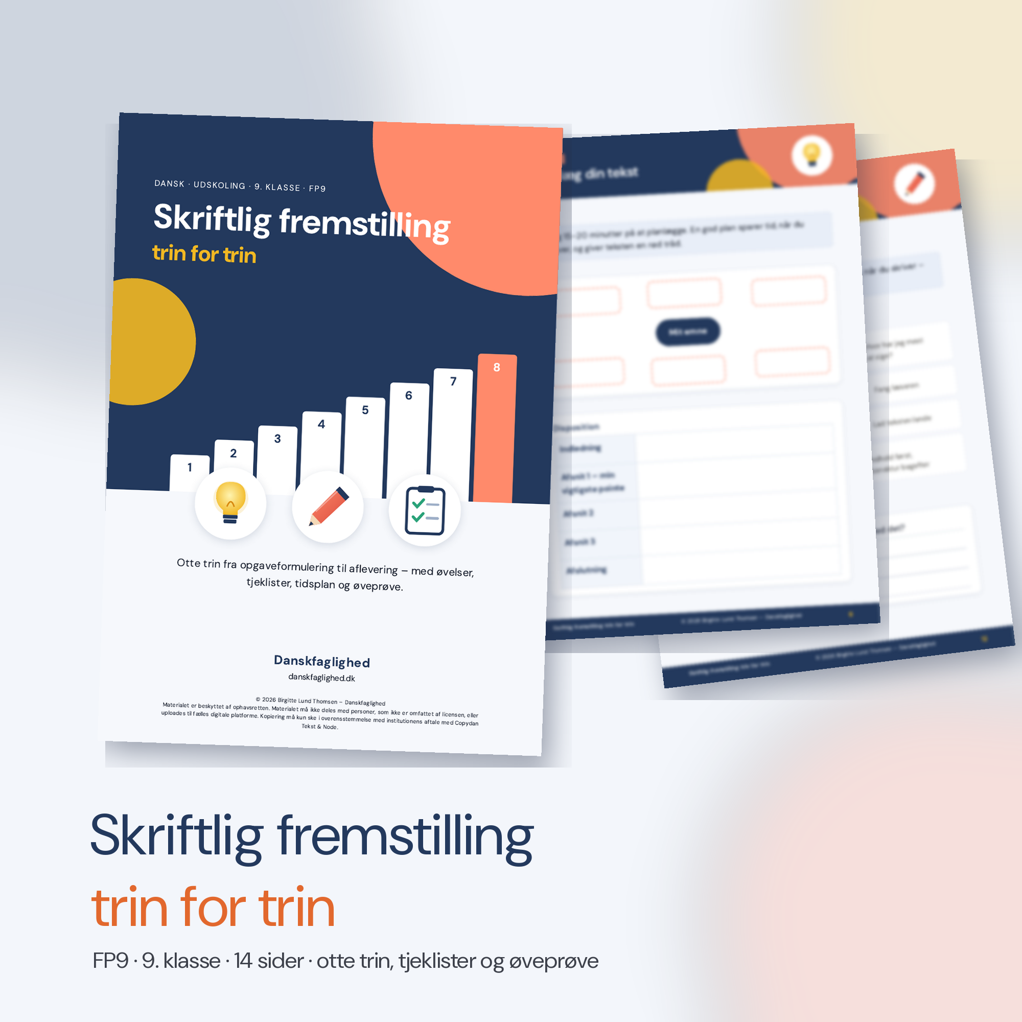 Skriftlig fremstilling trin for trin – FP9