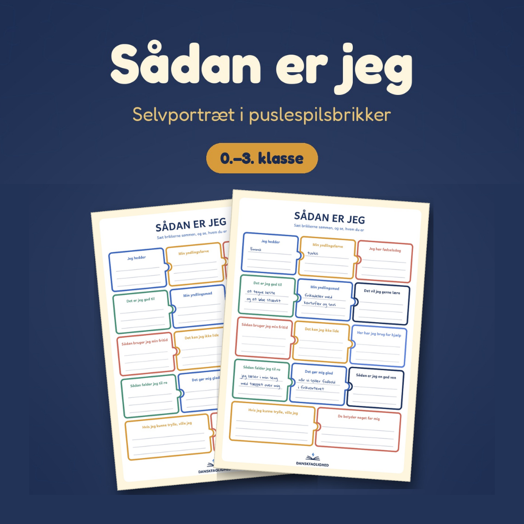 Sådan er jeg – elevark om identitet og trivsel | 0.–3. klasse