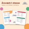Årsværk i dansk til 1. klasse – oversigt over årsplanen og materialerne