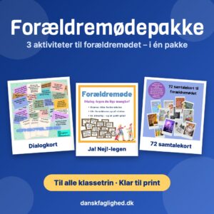 Forældremødepakke med dialogkort, Ja! Nej!-legen og 72 samtalekort til forældremødet