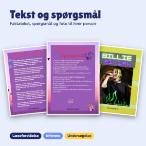 Læs og forstå – Seje personer 1: faktatekst, spørgsmål og foto om Billie Eilish