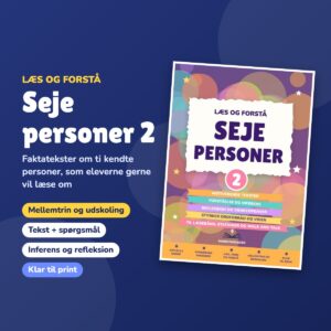 Læs og forstå – Seje personer 2: forside med faktatekster om kendte personer