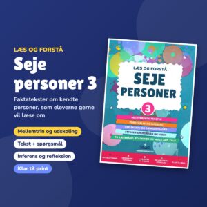 Læs og forstå – Seje personer 3: forside med faktatekster om kendte personer