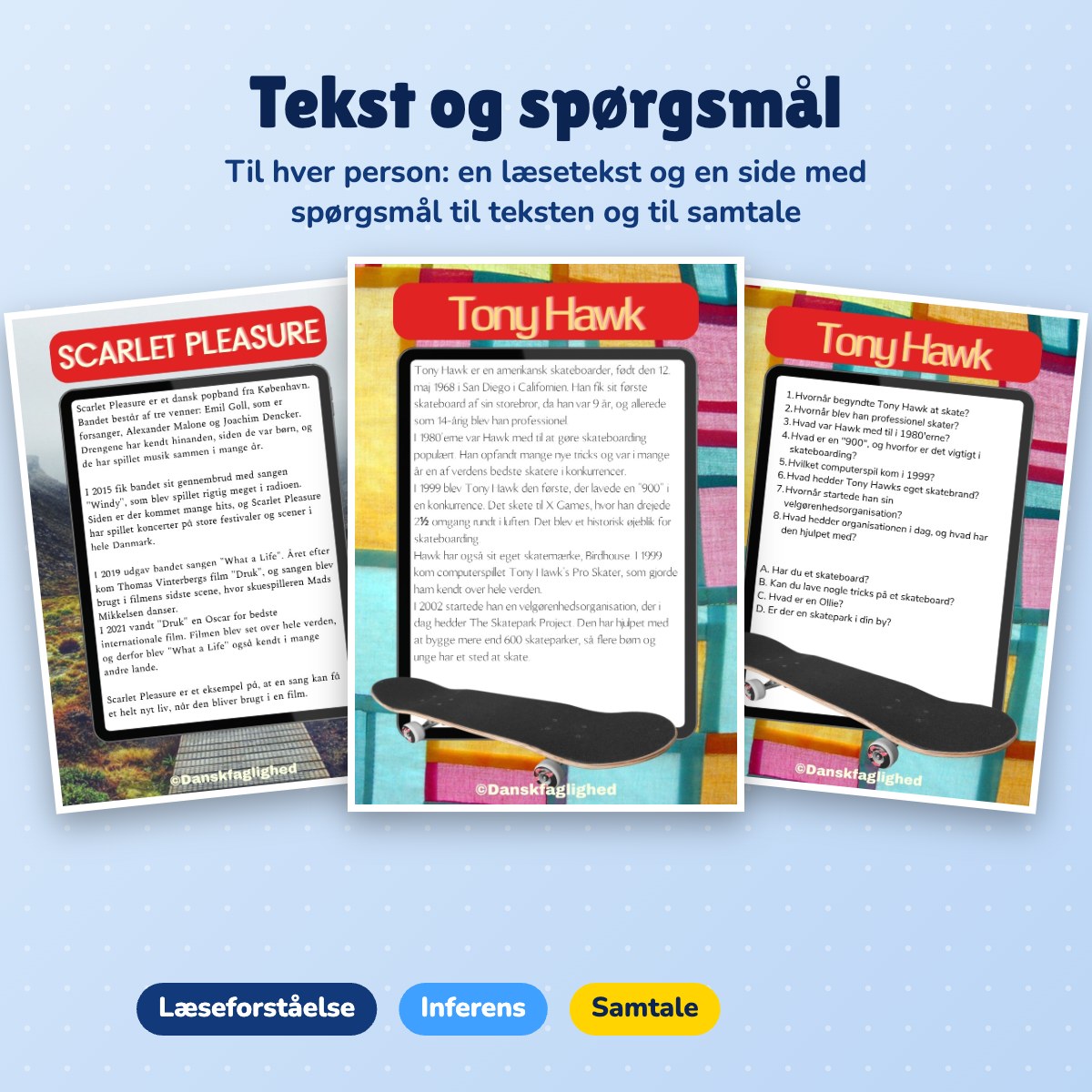 Læs og forstå – Seje personer 3, læsetekst og spørgsmål