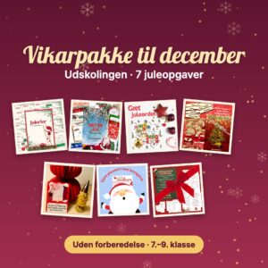 Vikarpakke til udskolingen med syv juleopgaver uden forberedelse